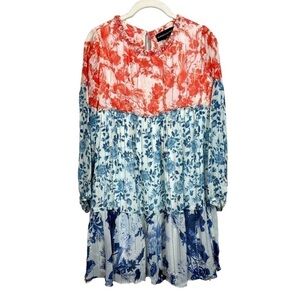 Hemant & Nandita Colorful Wanderer Georgette Tunic Dress Girl's 12